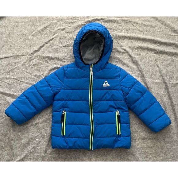 Gerry Boys Size 3T Blue Bubble Puffer Jacket - Picture 2 of 14